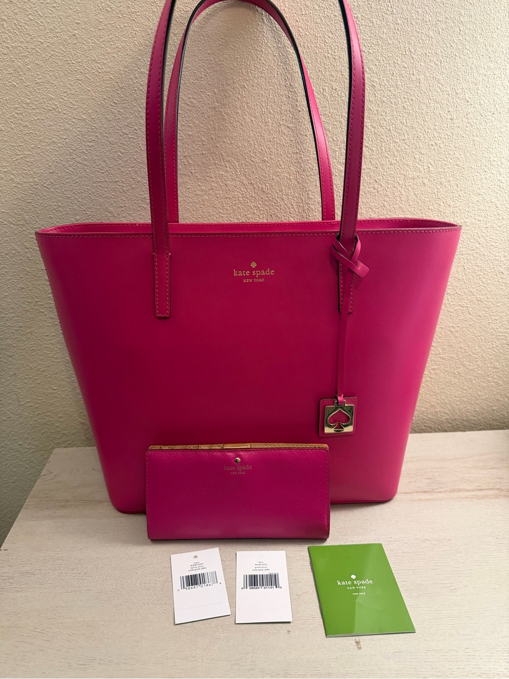 🩷 Kate Spade New York Haven Street Maxi Tote + Grand Street Stacy Wallet